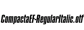 CompactaEF-RegularItalic