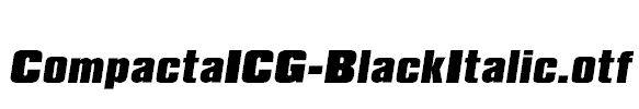 CompactaICG-BlackItalic