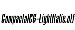 CompactaICG-LightItalic