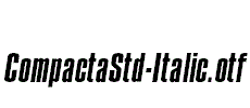 CompactaStd-Italic