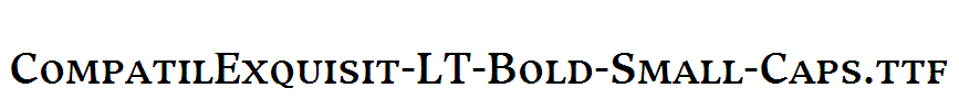 CompatilExquisit-LT-Bold-Small-Caps