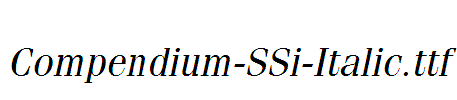 Compendium-SSi-Italic