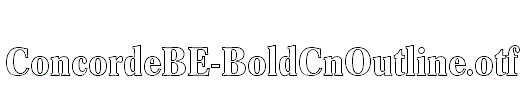 ConcordeBE-BoldCnOutline