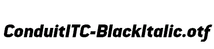 ConduitITC-BlackItalic