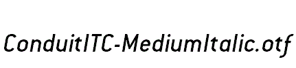 ConduitITC-MediumItalic