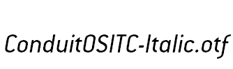 ConduitOSITC-Italic