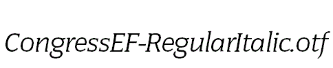 CongressEF-RegularItalic