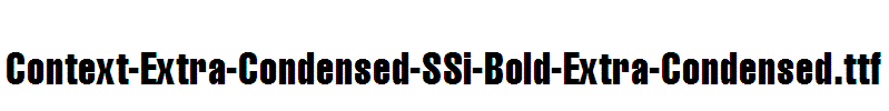 Context-Extra-Condensed-SSi-Bold-Extra-Condensed