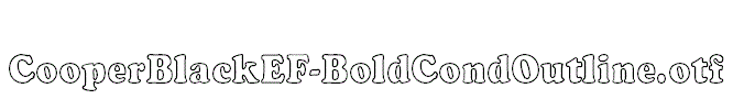 CooperBlackEF-BoldCondOutline