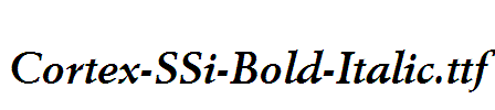 Cortex-SSi-Bold-Italic