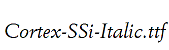 Cortex-SSi-Italic