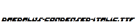 Daedalus-Condensed-Italic