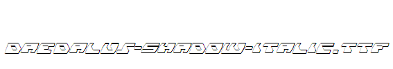 Daedalus-Shadow-Italic