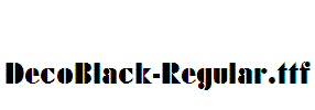 DecoBlack-Regular