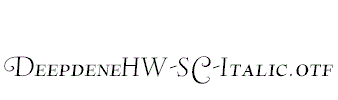 DeepdeneHW-SC-Italic