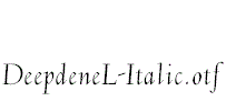 DeepdeneL-Italic