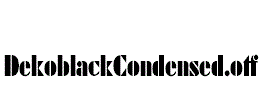 DekoblackCondensed