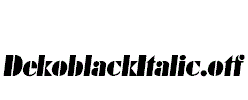 DekoblackItalic