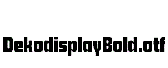 DekodisplayBold