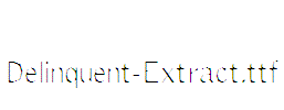 Delinquent-Extract