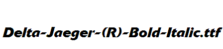 Delta-Jaeger-(R)-Bold-Italic