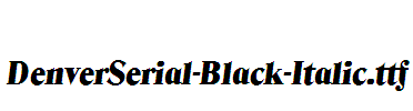 DenverSerial-Black-Italic