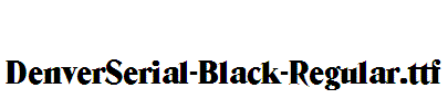 DenverSerial-Black-Regular