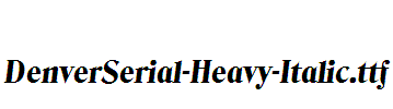 DenverSerial-Heavy-Italic