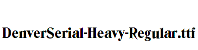 DenverSerial-Heavy-Regular