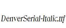 DenverSerial-Italic