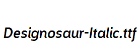 Designosaur-Italic