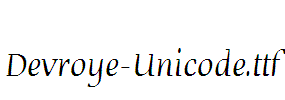 Devroye-Unicode