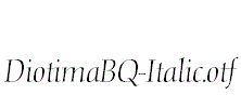 DiotimaBQ-Italic