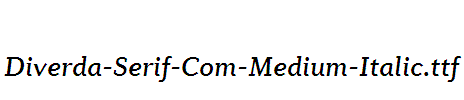 Diverda-Serif-Com-Medium-Italic