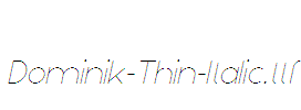 Dominik-Thin-Italic