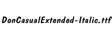 DonCasualExtended-Italic