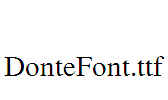 DonteFont