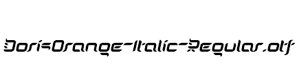 DorisOrange-Italic-Regular