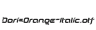 DorisOrange-Italic