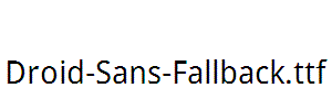 Droid-Sans-Fallback