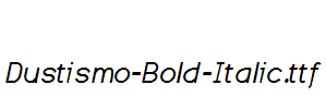 Dustismo-Bold-Italic