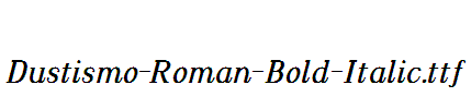 Dustismo-Roman-Bold-Italic