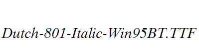 Dutch-801-Italic-Win95BT