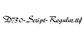 D730-Script-Regular