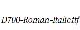D790-Roman-Italic