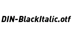 DIN-BlackItalic