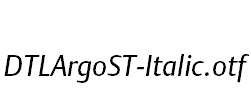 DTLArgoST-Italic