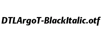 DTLArgoT-BlackItalic