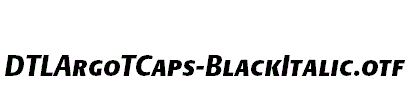 DTLArgoTCaps-BlackItalic