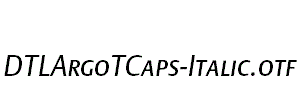 DTLArgoTCaps-Italic